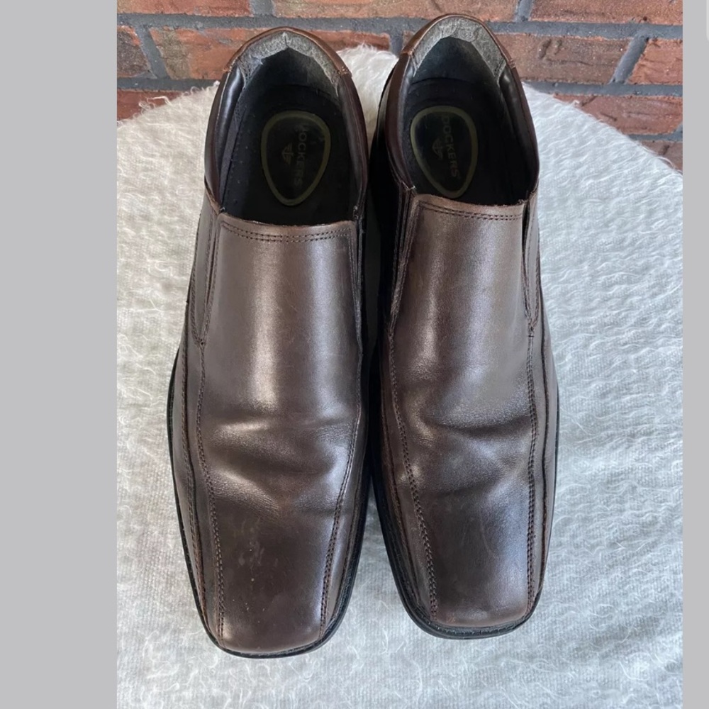 Dark Brown Dockers Sz 13 Leather Franchise Square